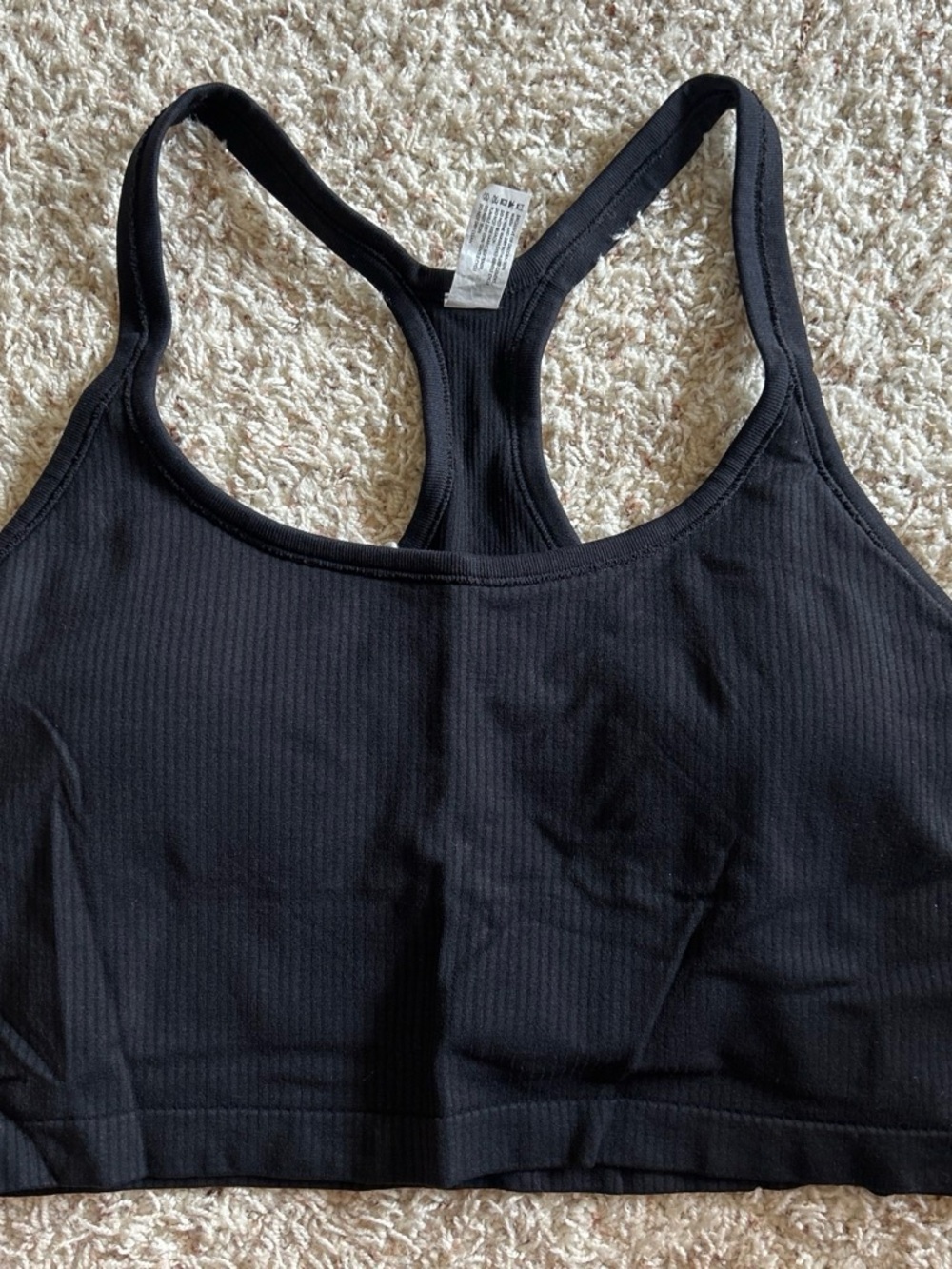 Yogalicious Black Cropped Tank Top